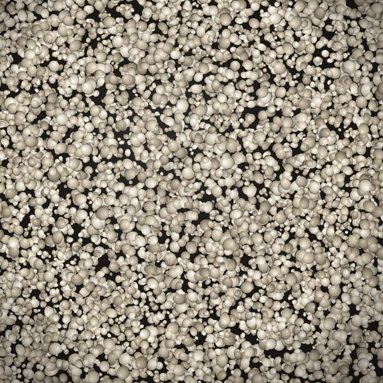 Zircon grains under microscope